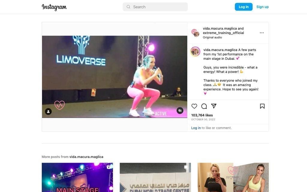 Instagram video site